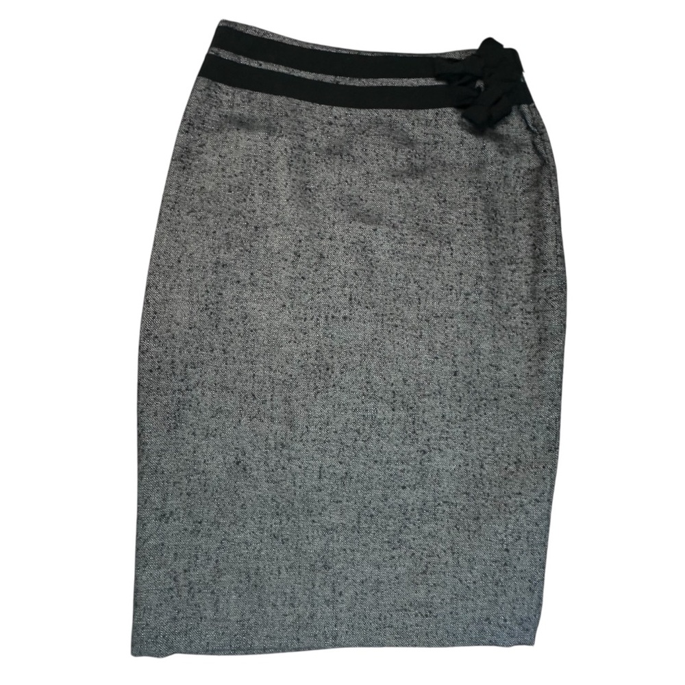 Escada Vintage Silk Blend Boucle Midi Pencil Skirt 44